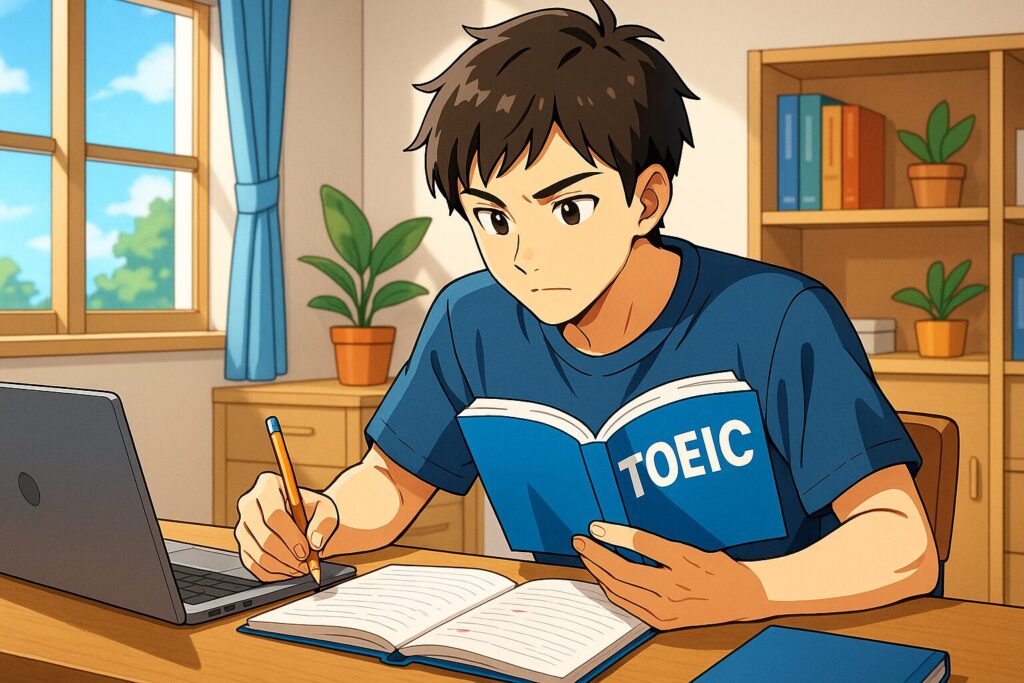 TOEIC対策は効果があるのか検証している大学生
