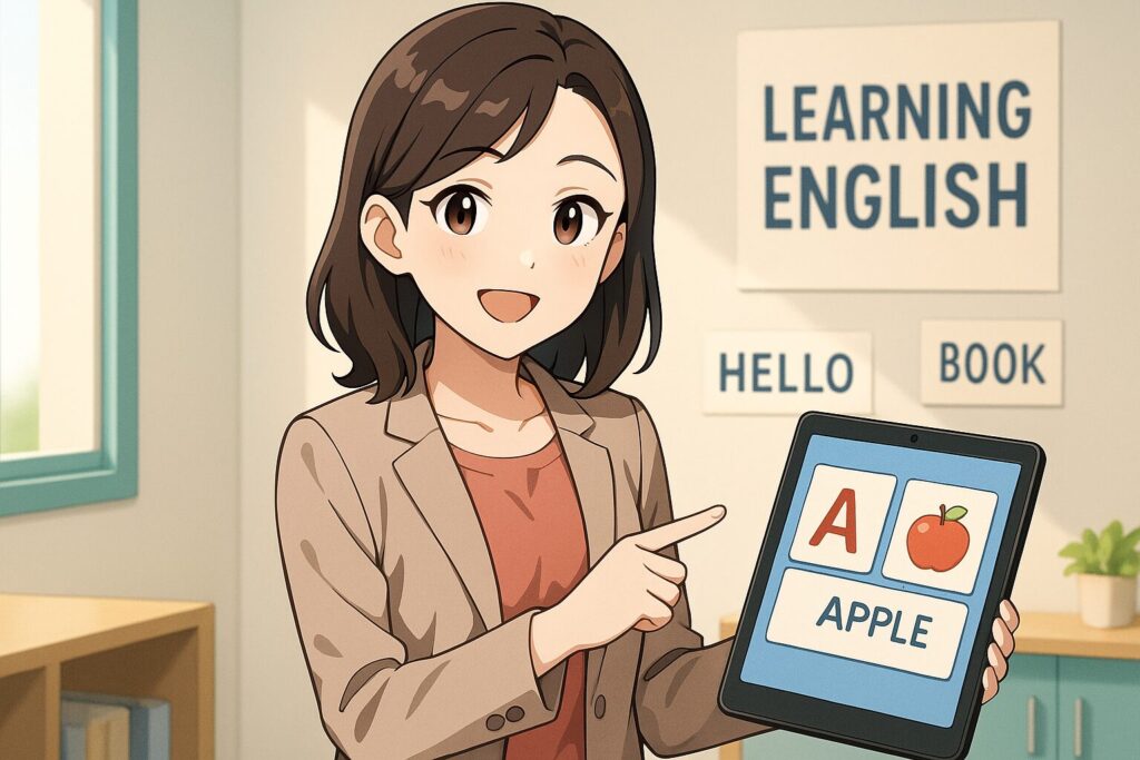 ネイティブキャンプ以外のおすすめ教材を紹介する女性講師