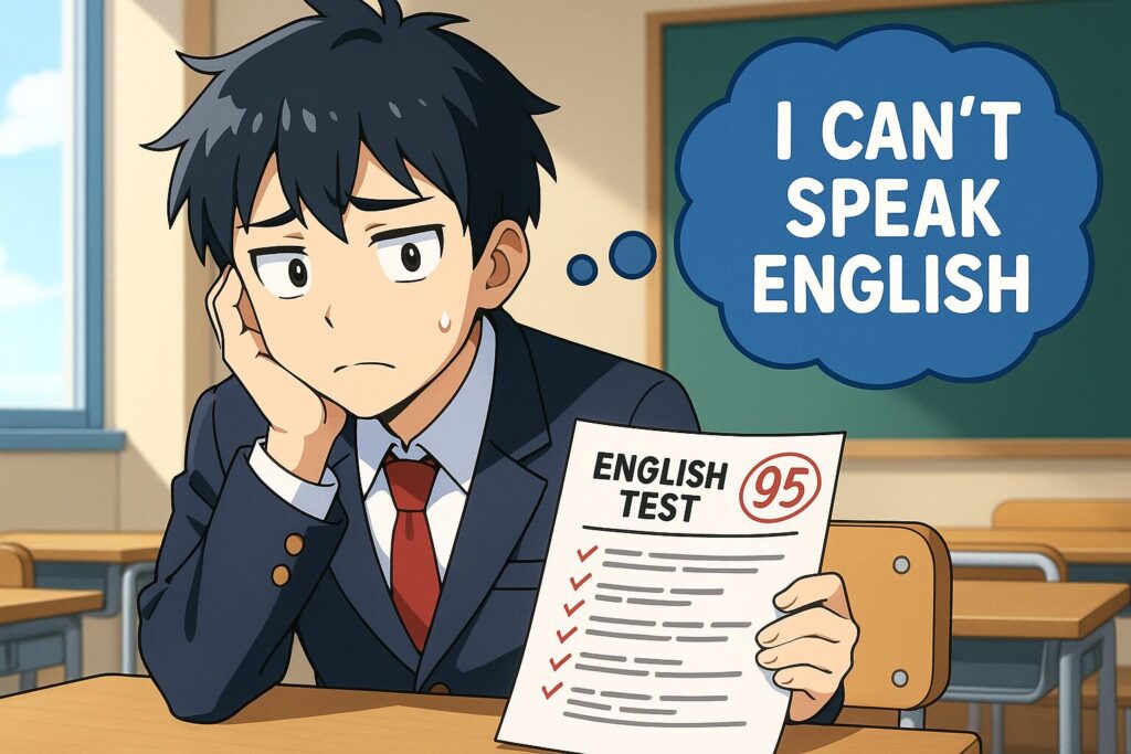 英語力を測定する方法が間違えている男子高校生