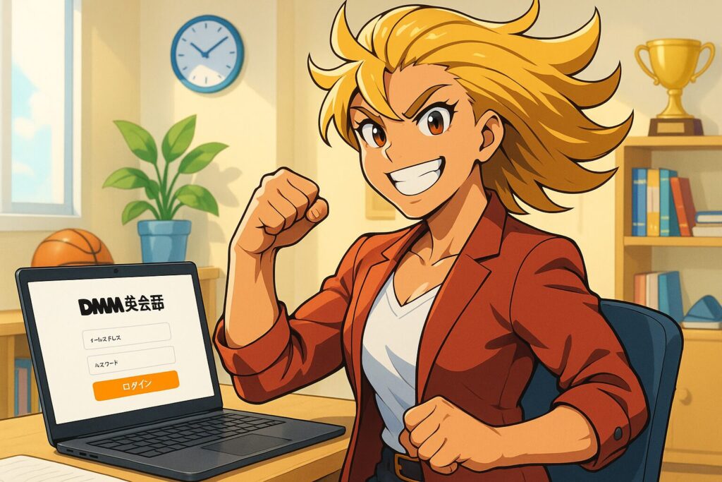 DMM英会話のレッスンを受けている史上最強な女性
