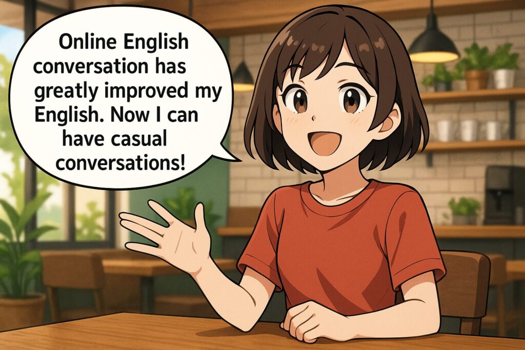 ネイティブキャンプを受けまくることによって得られた効果を語る女性