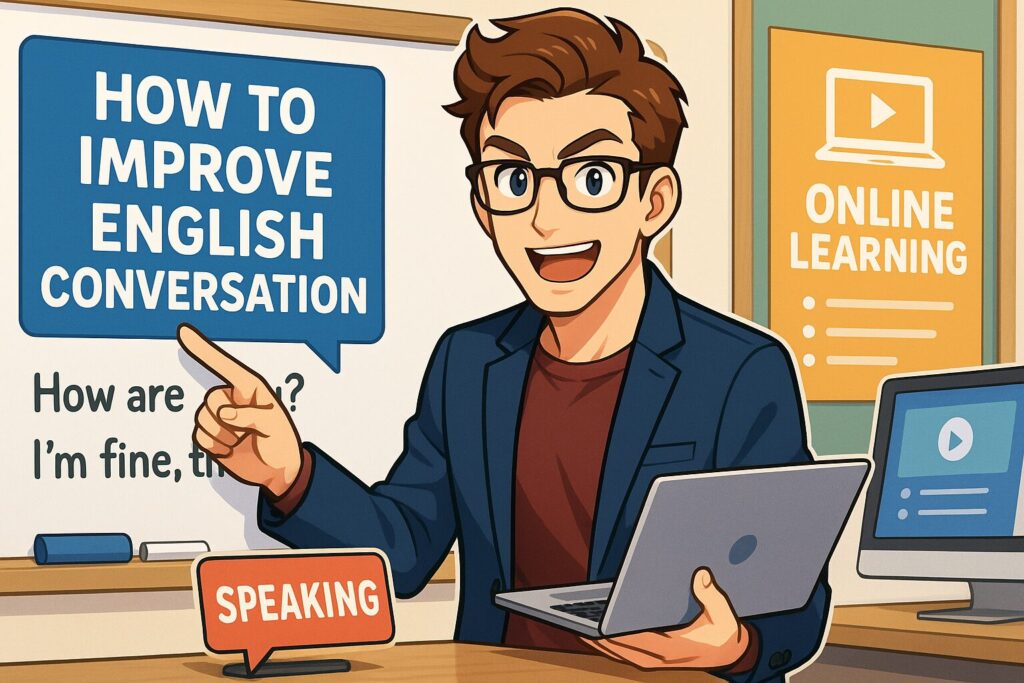 DMM英会話のデイリーニュースを効果的に進める方法を話すアメリカ人講師