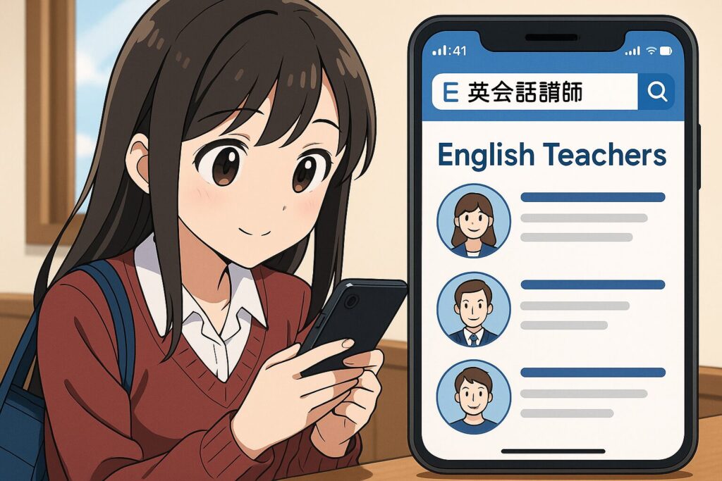 DMM英会話のおすすめな講師における検索方法のコツ9選を実践する女子大生