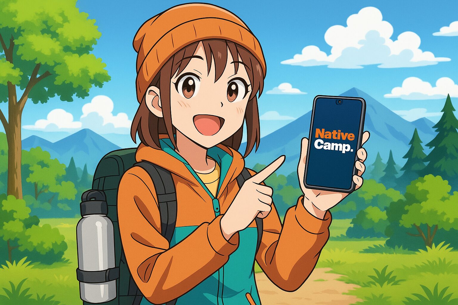 ネイティブキャンプをおすすめするアウトドア好きな女性