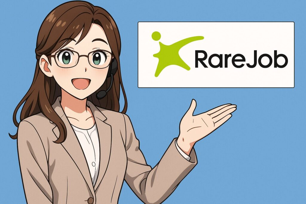 レアジョブをおすすめしているモデルのような女性講師