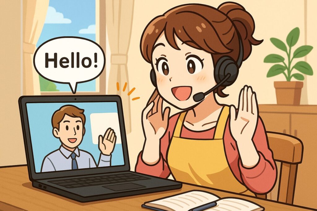 初めてオンライン英会話をした主婦の体験談