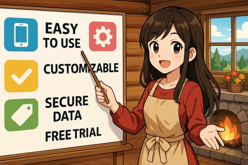 gymglishについて説明する女性