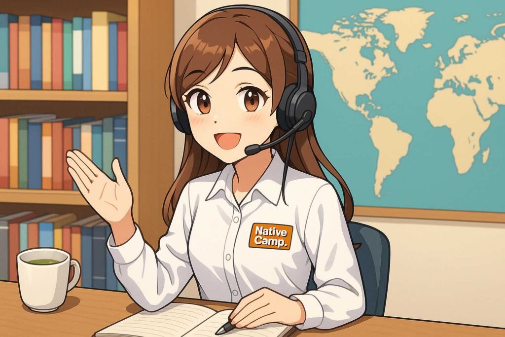 ネイティブキャンプの美人講師