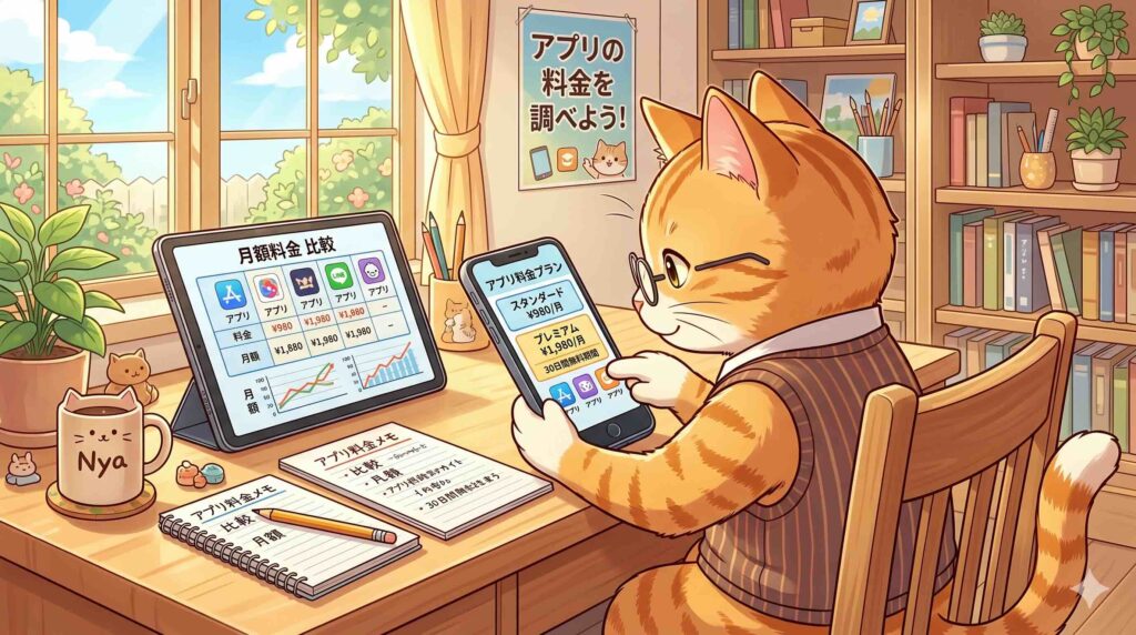 ELSA Speakの通常料金を調べるねこ