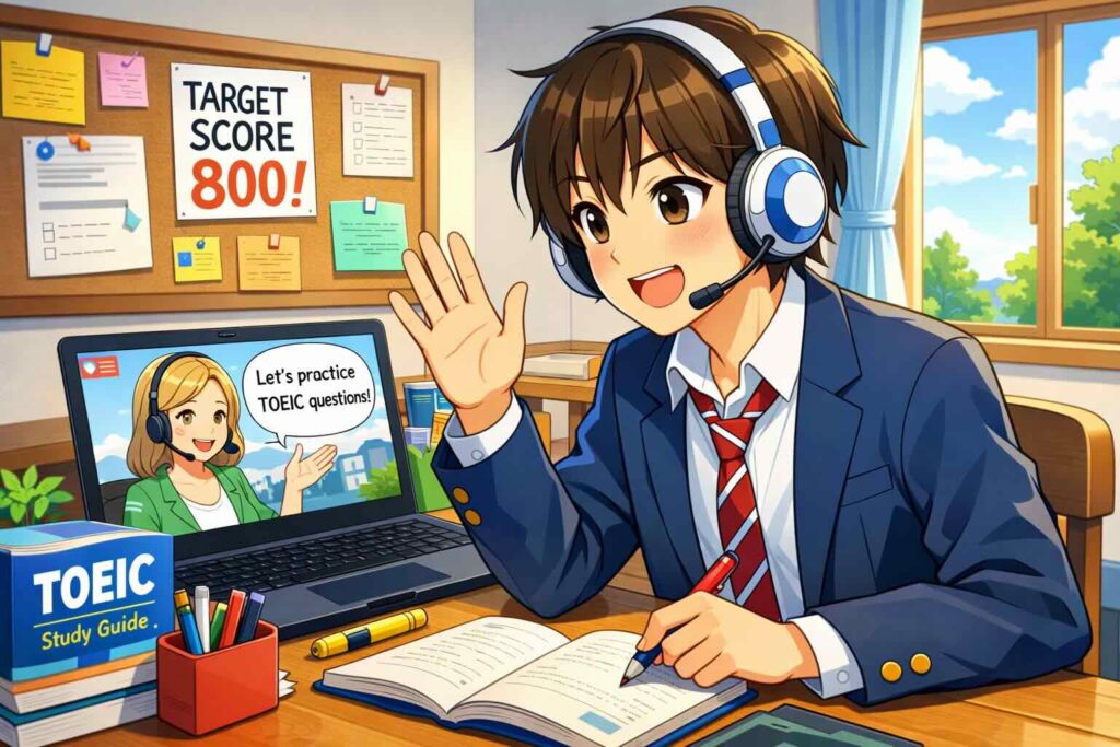 ネイティブキャンプのTOEIC対策は効果的か調べている高校生