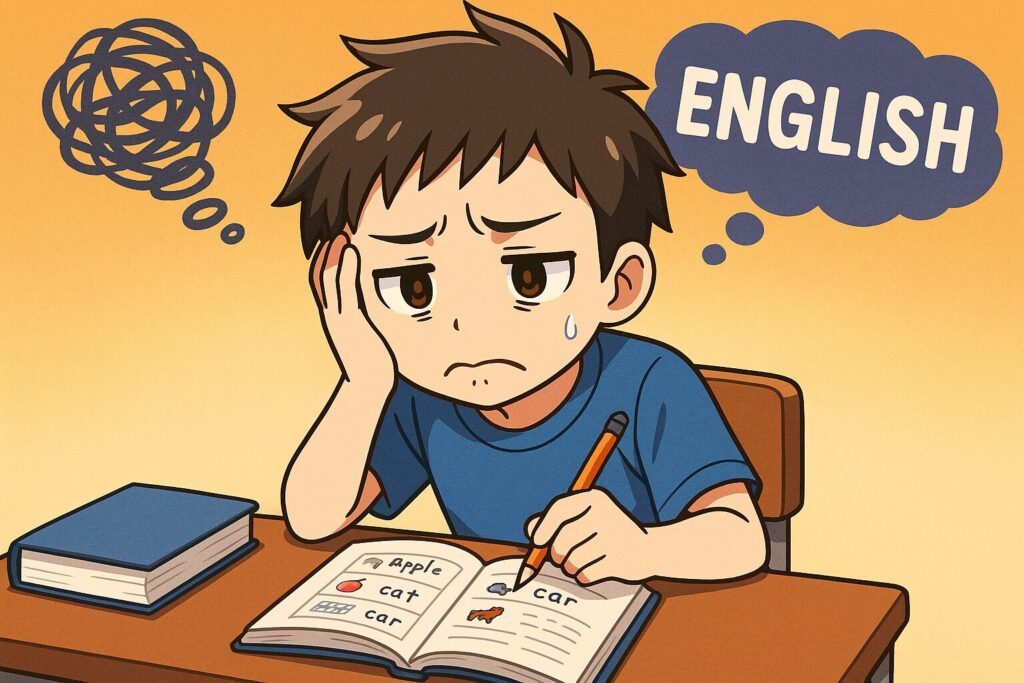 毎日ネイティブキャンプをやったが身についていない小学生
