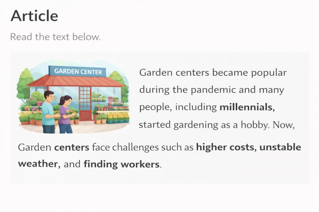 レアジョブのデイリーニュースのArticleの様子
