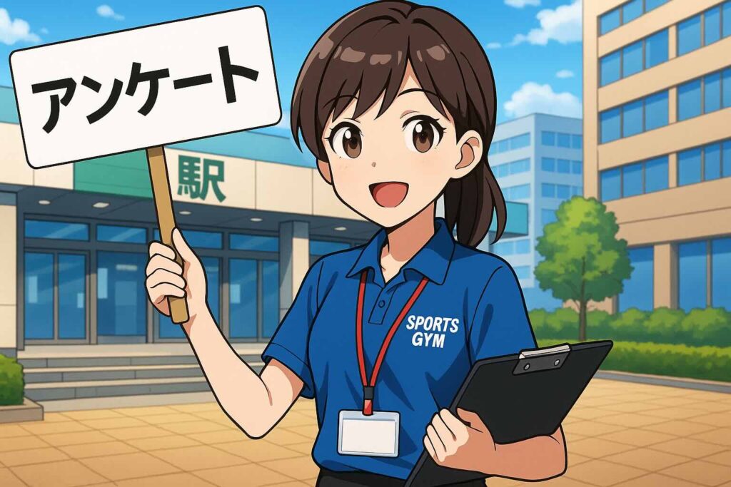 フォロワーさんにレアジョブの評判や口コミを聞いている女性
