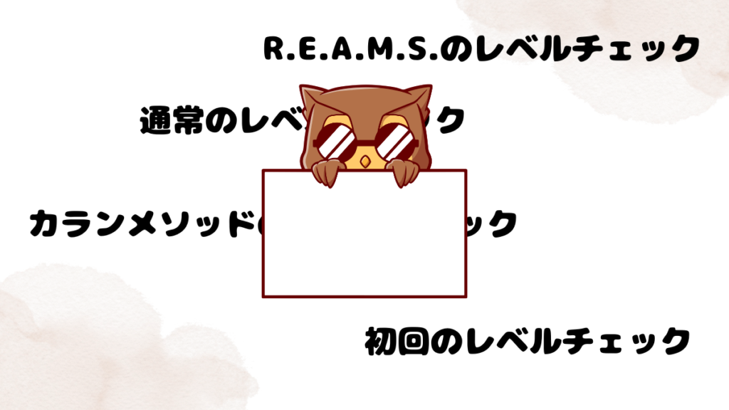 QQ Englishのレベルチェックについて説明するフクロウ
