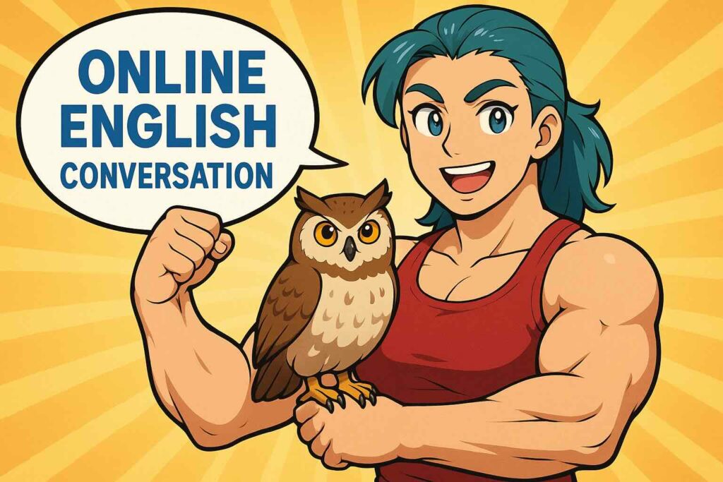 初心者におすすめしたいCambly以外のオンライン英会話を紹介する女性