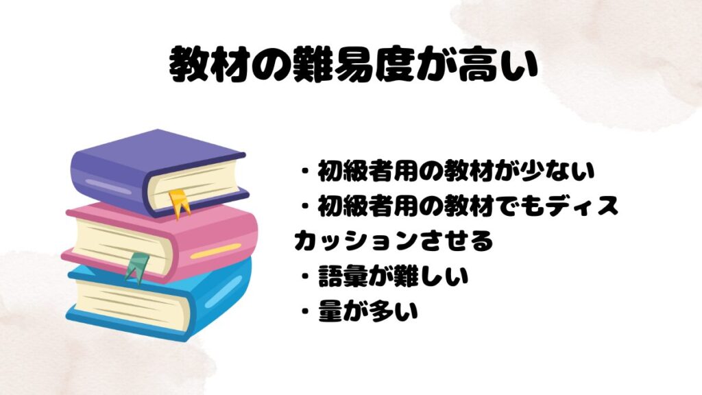 Camblyが初心者におすすめでない理由　教材の難易度が高い