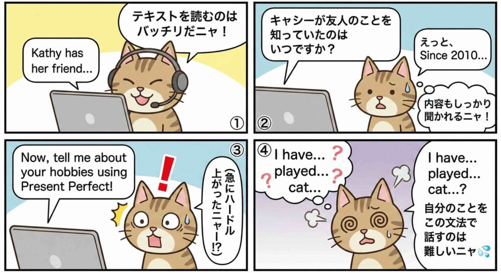 Kimini Plusコース レベル5のレッスン1を受けた時のレビュー