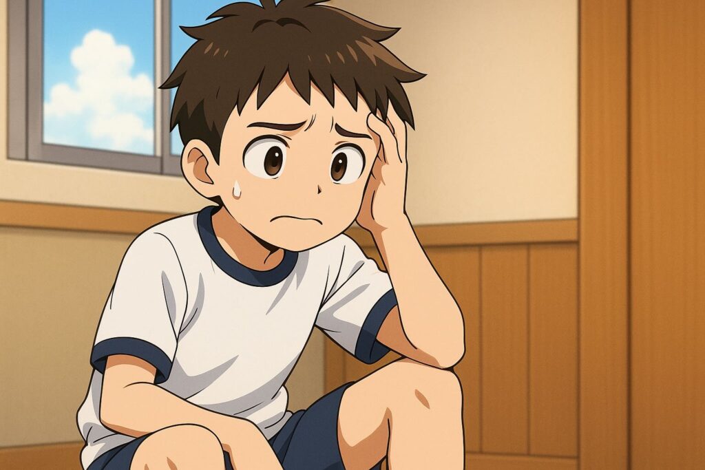 クラウティで予約できないと感じている少年