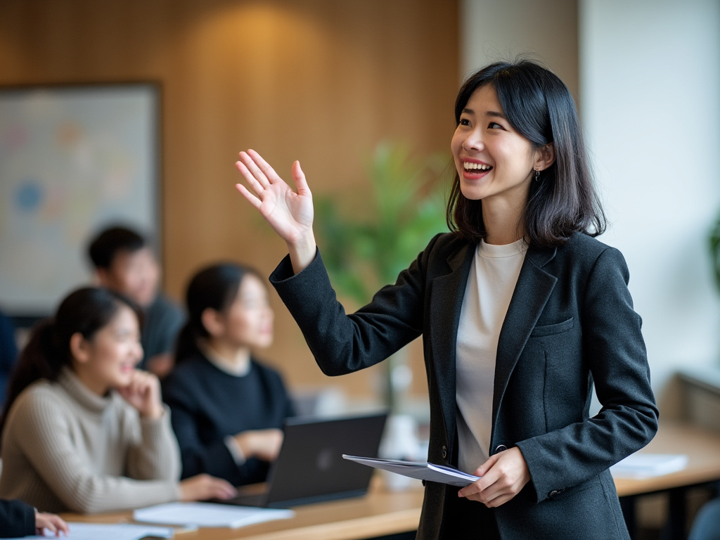 英会話を教える日本人講師