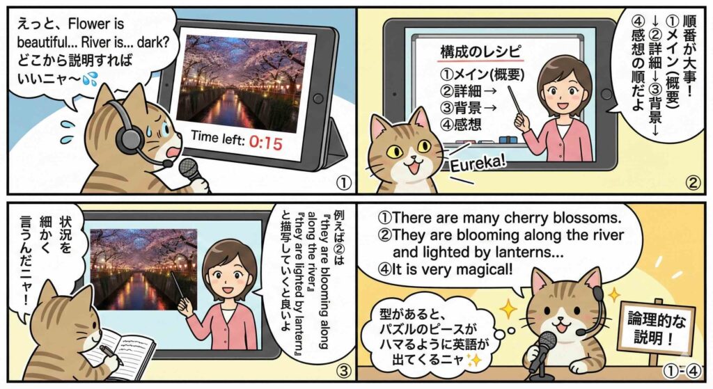 ワールドトークのレッスンを受けている様子