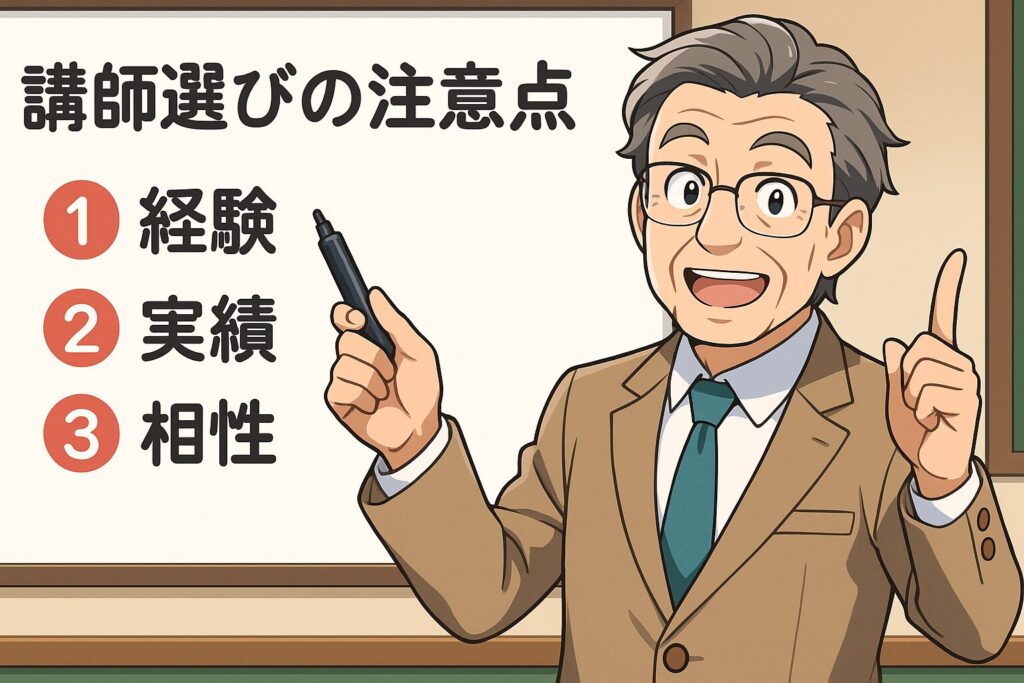オンライン英会話講師選びの注意点を解説するベテラン男性講師