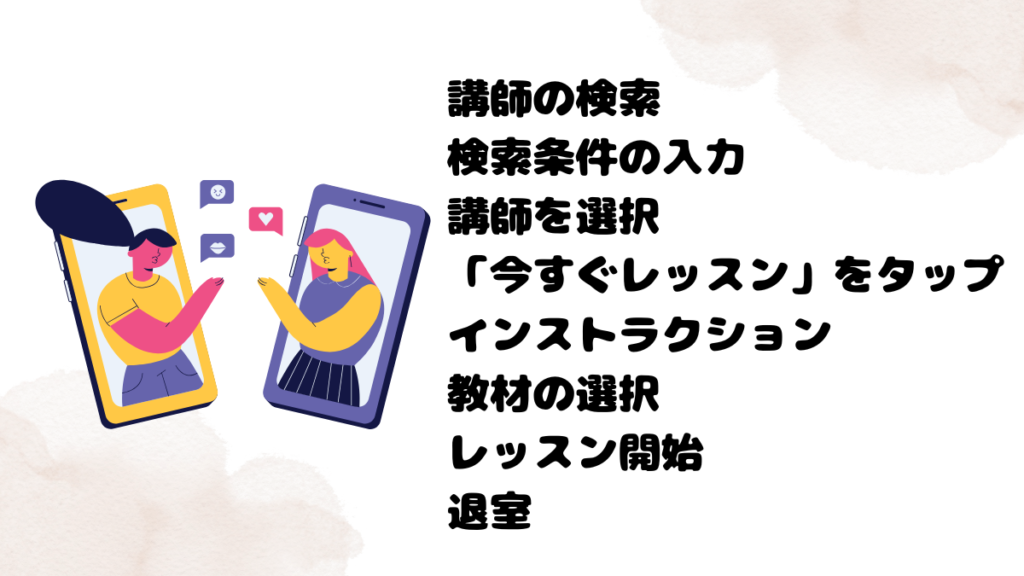 ネイティブキャンプのアプリ操作方法
