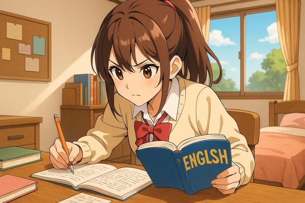 短時間で英会話を効率的に伸ばしている女子高生
