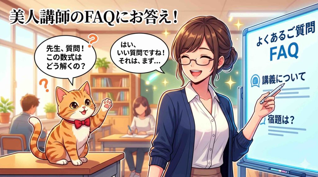 美人講師に関連するよくある質問に答える講師