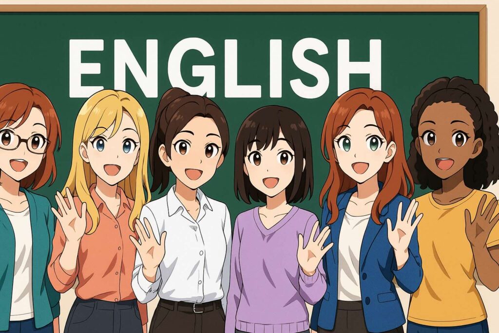 各オンライン英会話の女性講師たち