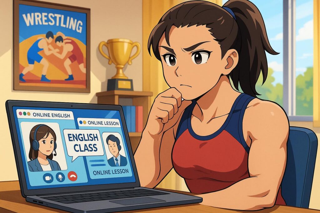他社とKiminiのプランを比較している女性