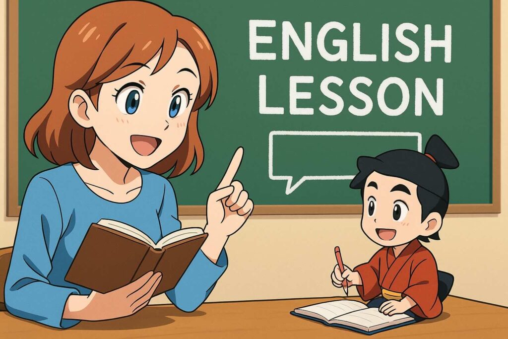 30代や40代におすすめなオンライン英会話を体験している一寸法師