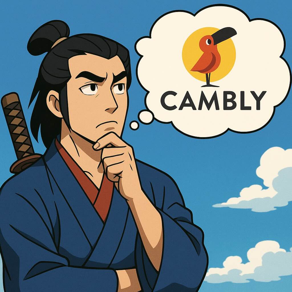 Camblyはおすすめなのか考えているサムライ