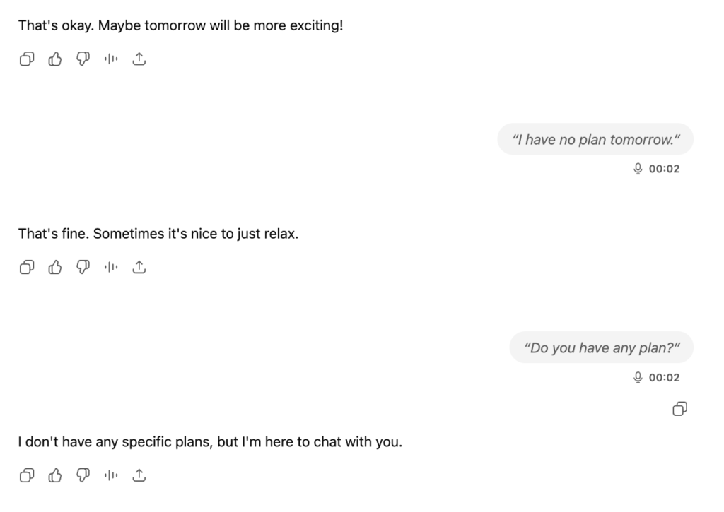 超初心者におすすめな英会話ロールプレイ後に残った会話履歴2
