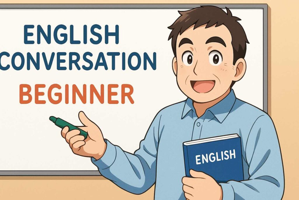 超初心者におすすめな英会話ロールプレイのやり方を学んでいる男性