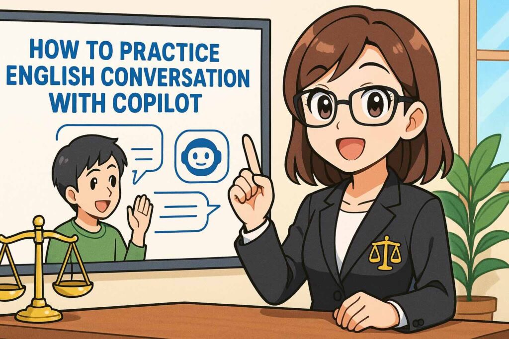 Copilotを用いた英会話のやり方を解説する弁護士