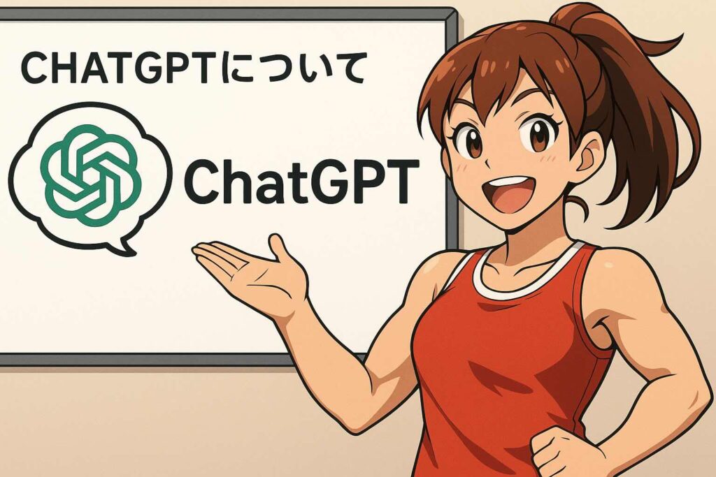 ChatGPT音声モードについて解説する女性