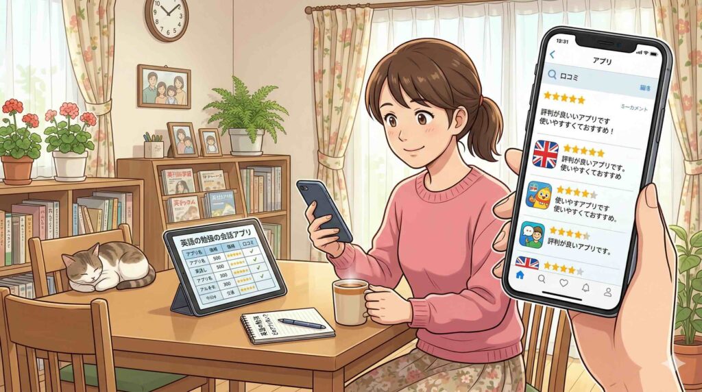 デュオリンゴのスーパープランに関する評判・口コミを調べる主婦