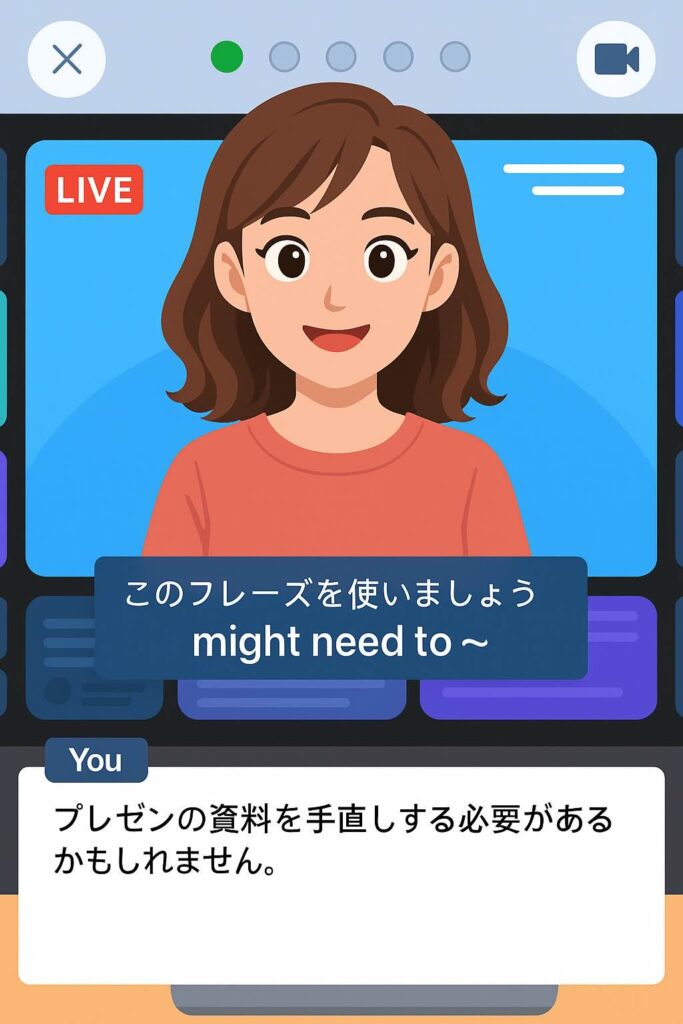 スピークバディで英作文しているイメージ図