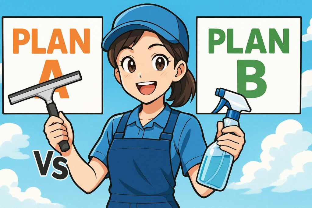 スピークバディ無料体験と有料プランの違いを説明する女性