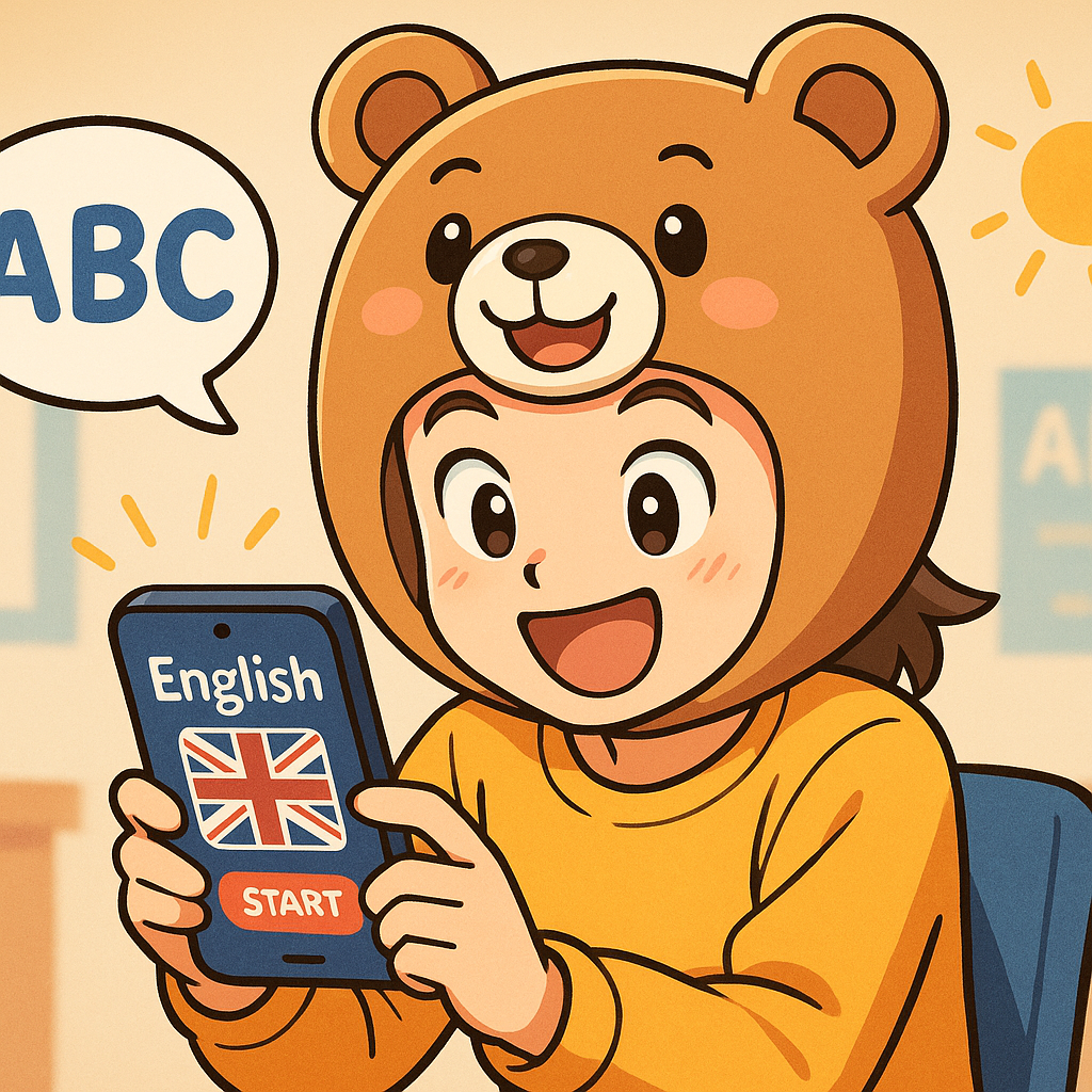 スピークバディの無料体験をやっている少年