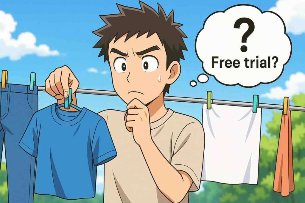 スピークバディは無料でどこまでできるのか悩む男性