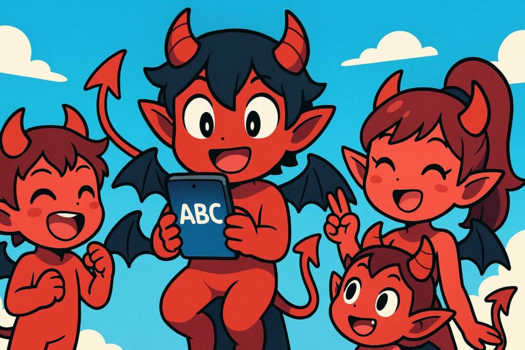 Duolingo Maxを試してみた感想を述べる悪魔たち