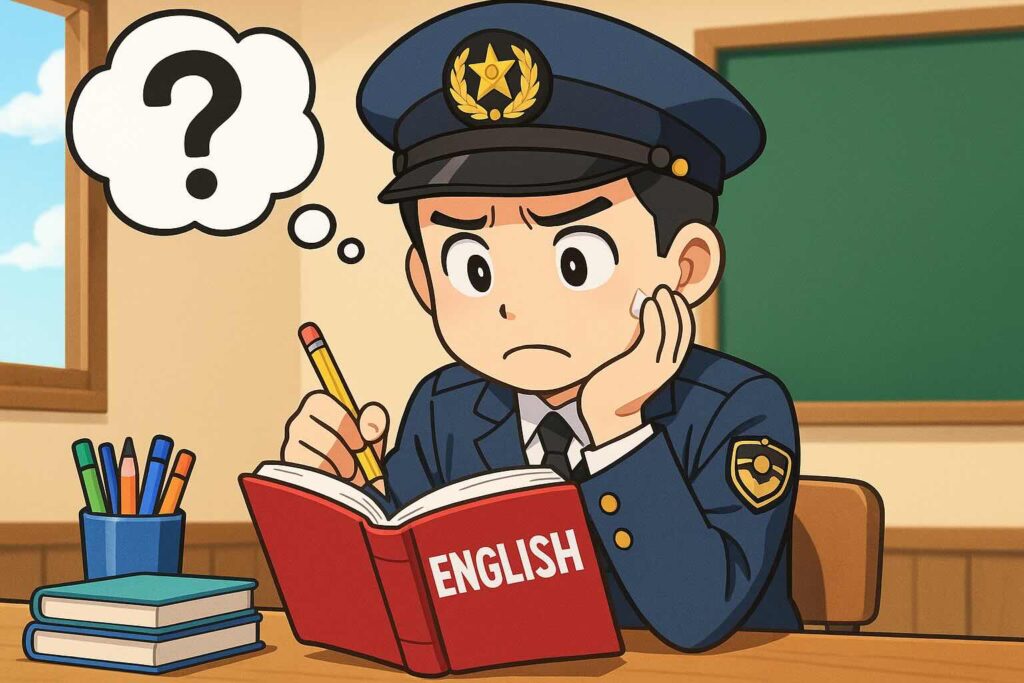 ハロートークで英語学習すべきか悩む男性