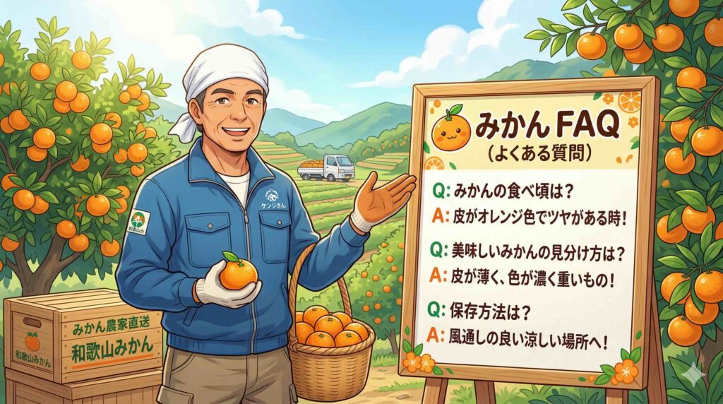 mikanとTOEICに関するよくある質問に答える農家