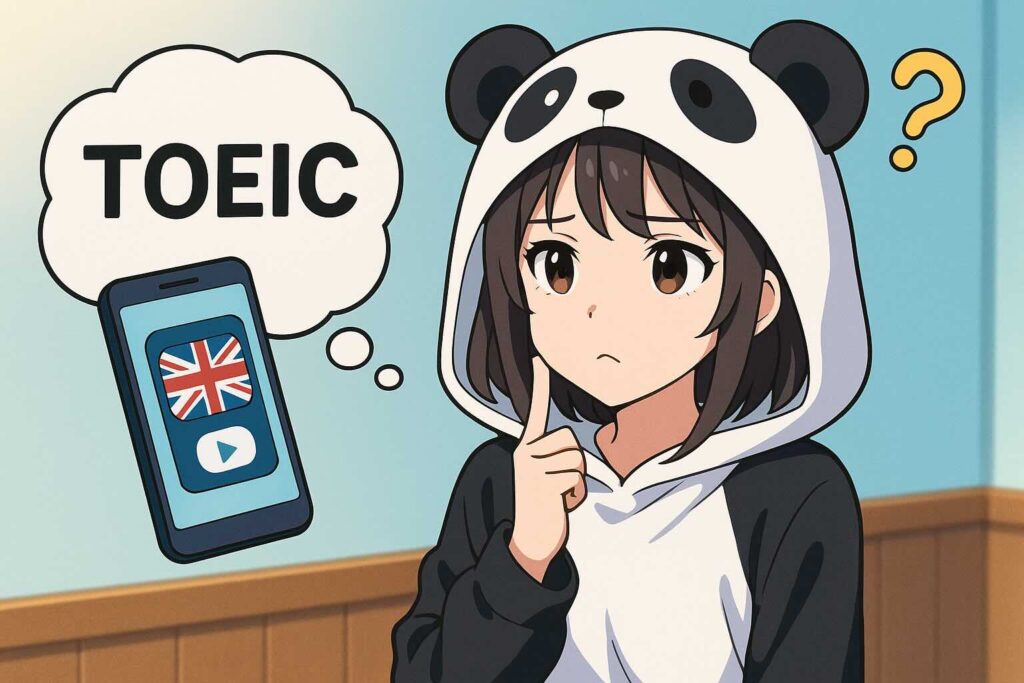 mikanはTOEIC対策に効果的なのか悩む女性