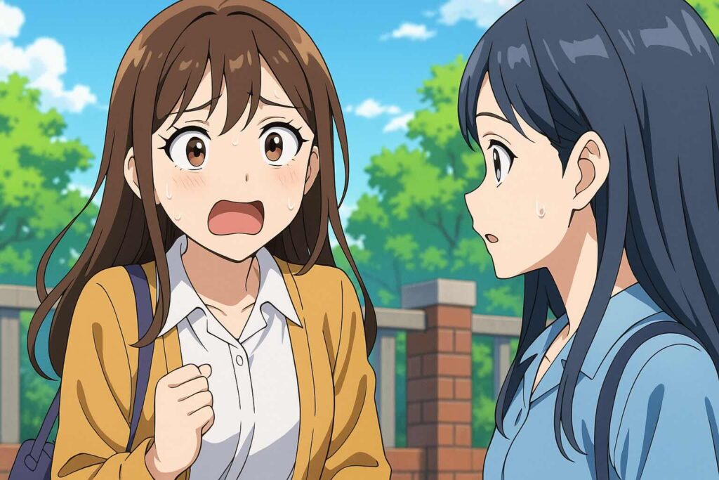 実際にやばい人に会ったことを話す女性