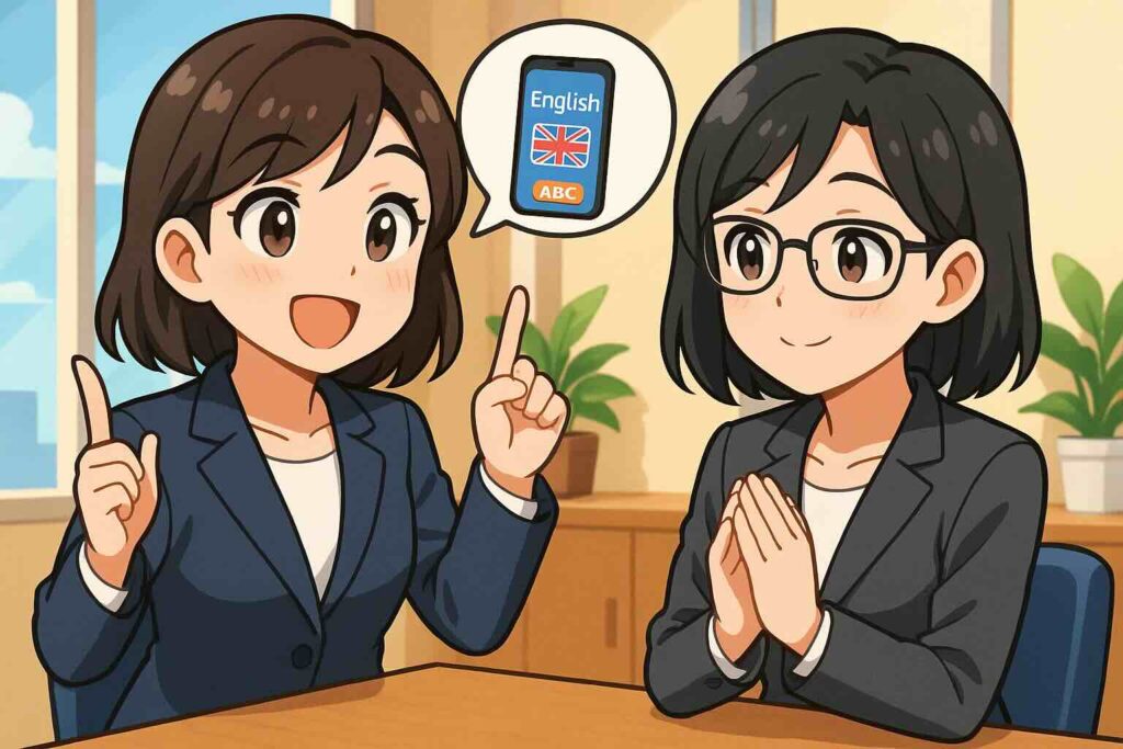 スタディサプリTOEICのメリットとデメリットを語る女性