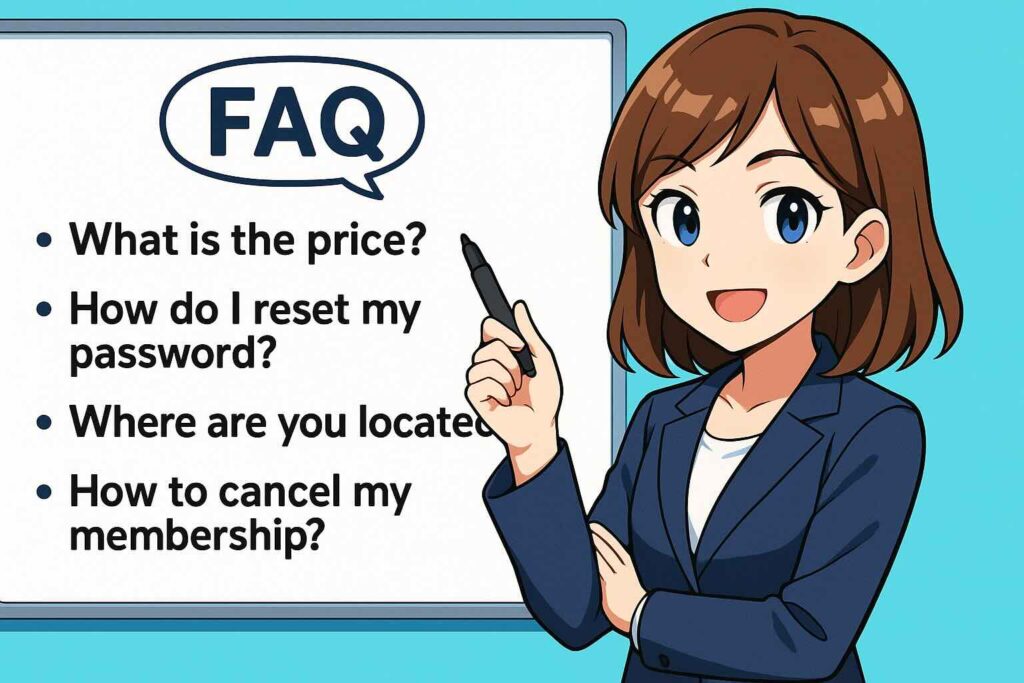 スピークの各プランにおけるFAQに答える講師