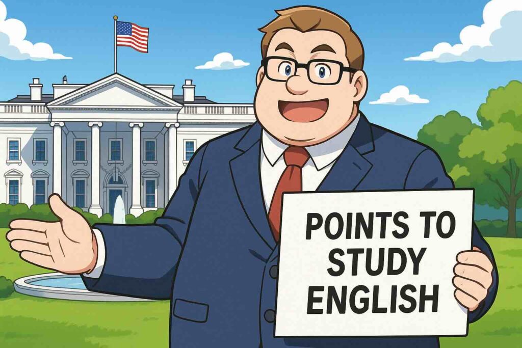 イマージョンラーニングのデメリットを説明する男性