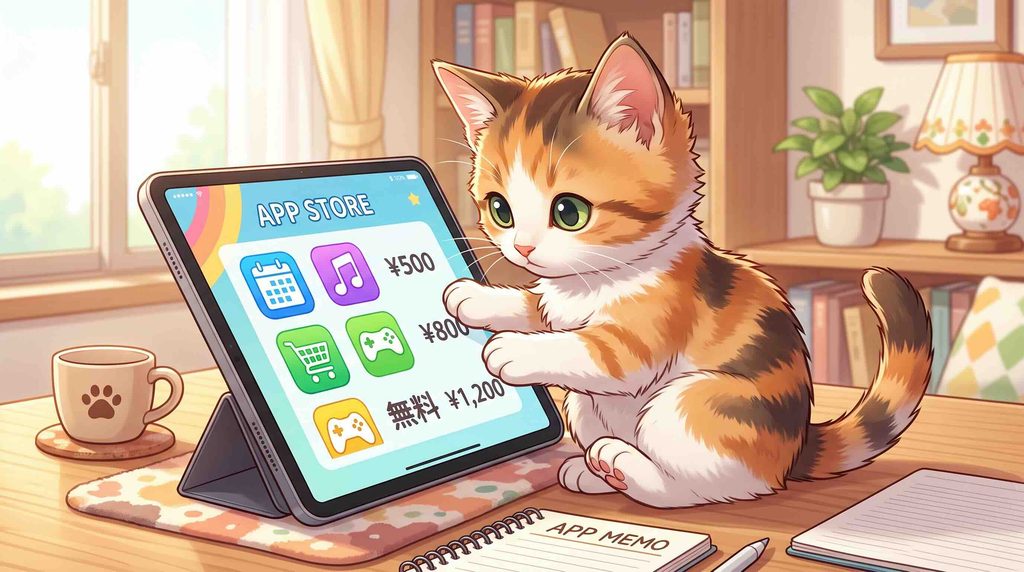 abceedの料金を調べる子猫